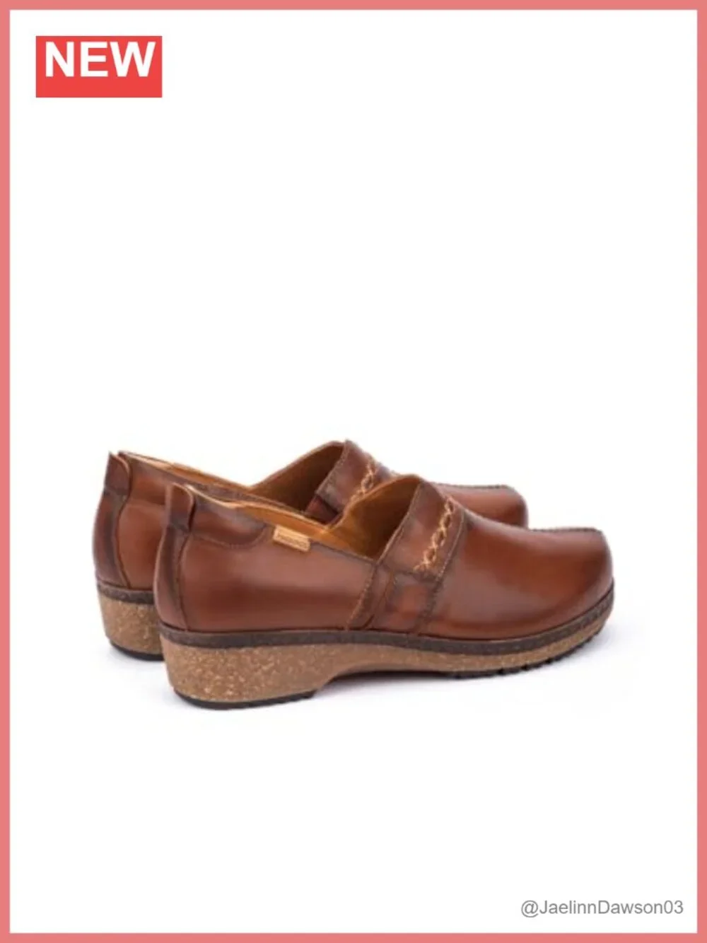 PIKOLINOS Granada Women's Genuine Calfskin Leather Wedge Mules Comfortable